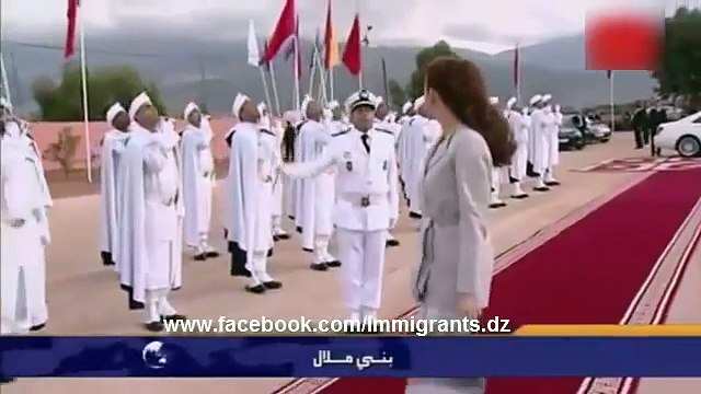 شاهد رد فعل زوجة ملك المغرب عندما حاول قائد الحرس الملكى تقبيل يدها