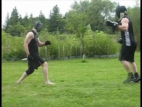 Eric vs Randall - Knife Sparring - Dog Brothers Training Camp - 2009