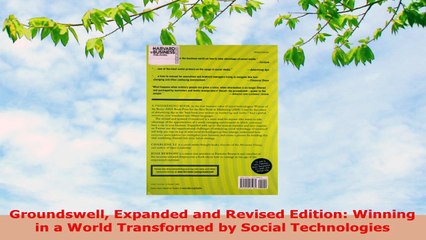 READ ONLINE  Groundswell Expanded and Revised Edition Winning in a World Transformed by Social