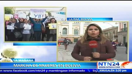 Organizaciones defensoras de los derechos de la mujer marchan exigiendo un trato justo hacia ellas