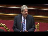Roma - Consiglio europeo, intervento di Gentiloni al Senato (08.03.17)