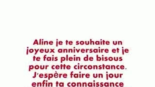 Bon Anniversaire Aline Video Dailymotion