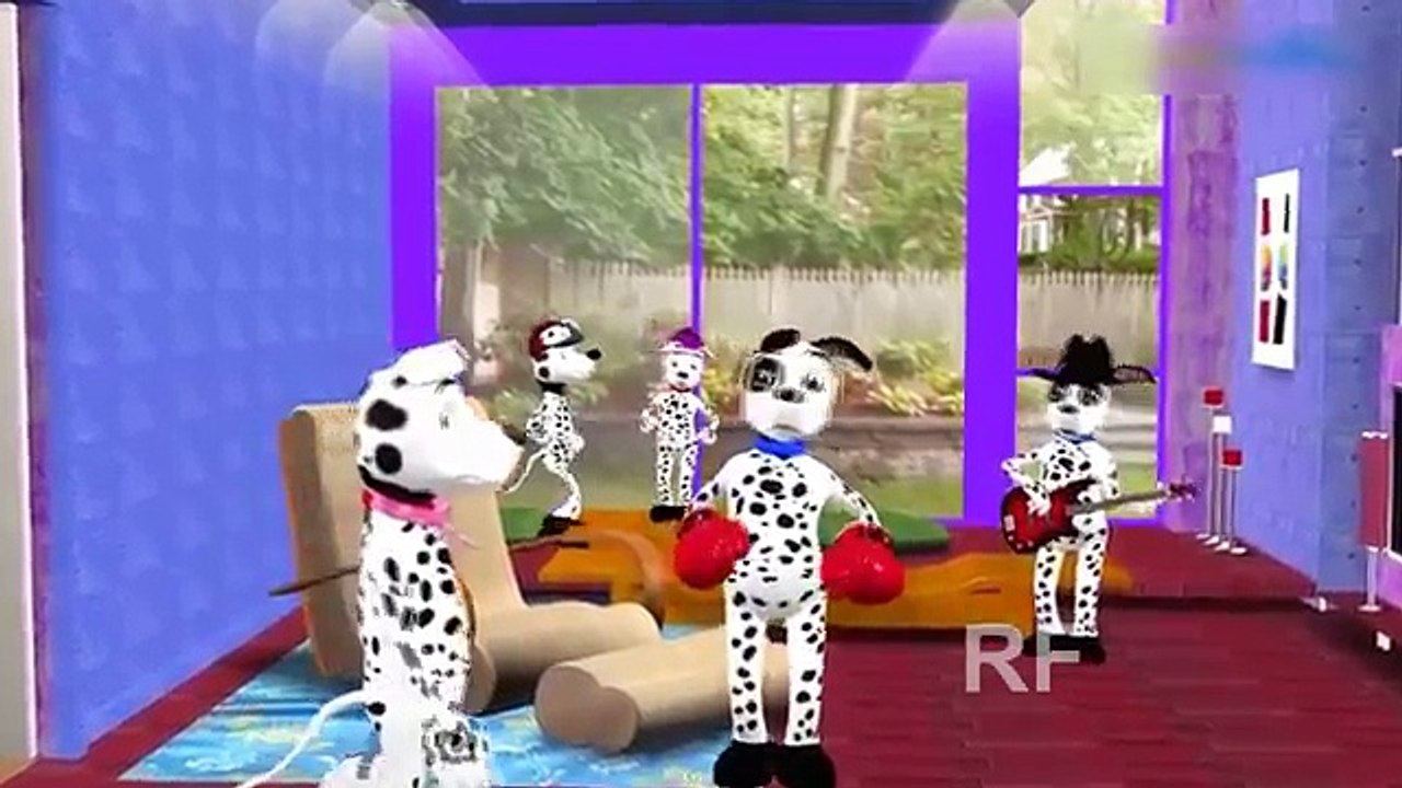 Popular Cartoon Dogs transforms into Real Dogs | Nursery Rhymes Finger Family Song