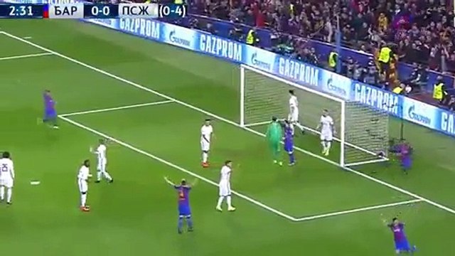 All Goals & Highlights (Half Time) HD - Barcelona 1-0 PSG 08.03.2017 HD