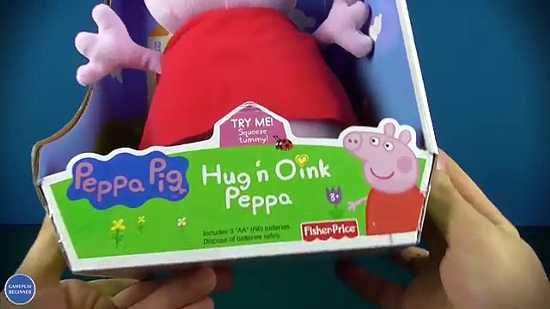 peppa pig hug and oink