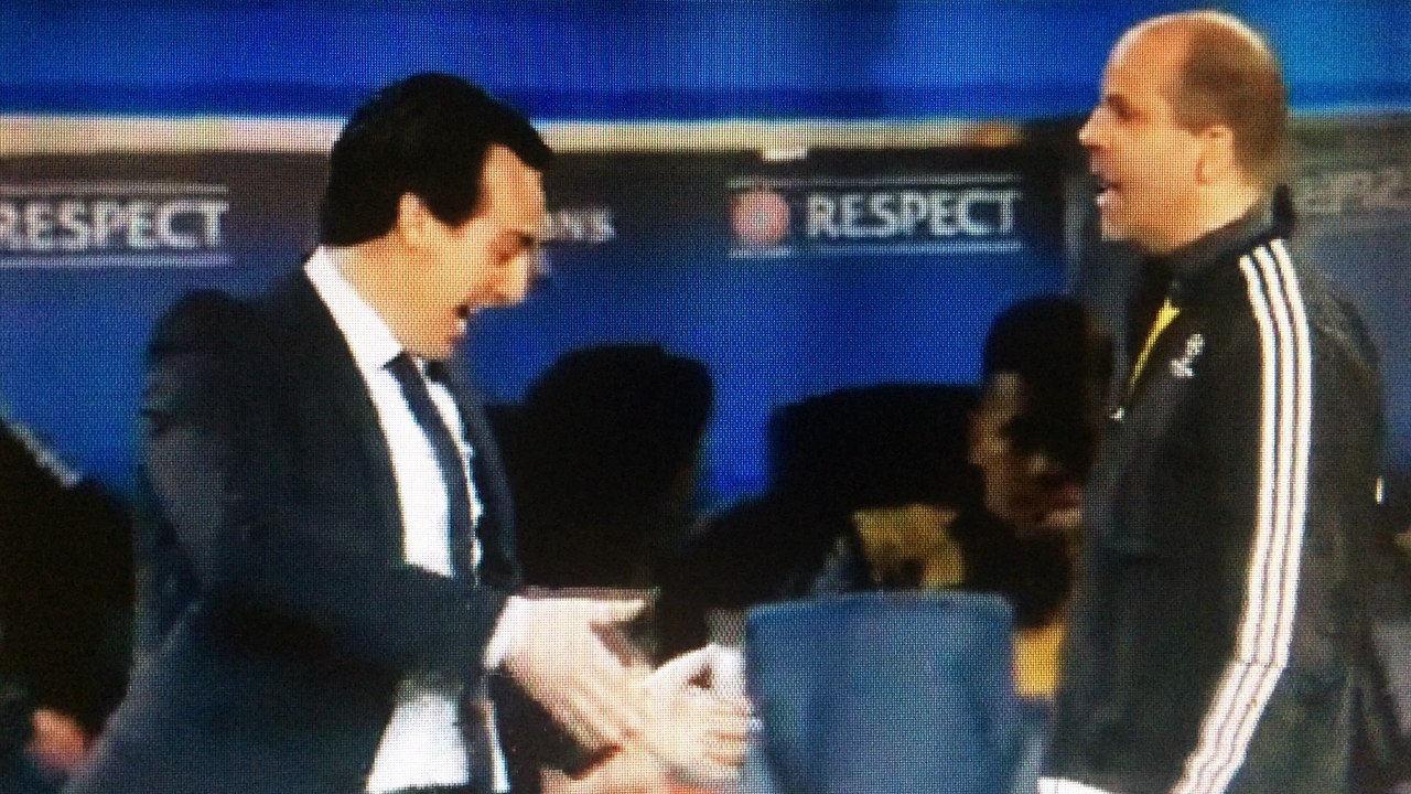 unai Emery fou de rage Barça mène 2-0 vs PSG champions league 2017
