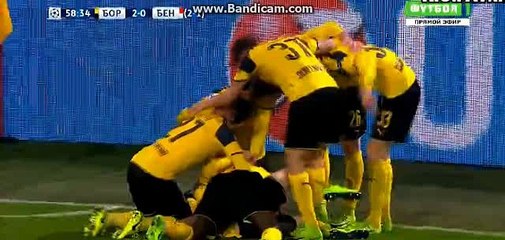 2-0 Christian Pulisic Amazing Goal HD - Borussia Dortmund vs Benfica - Champions League - 08/03/2017