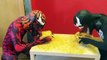 Venom vs Carnage Breakfast Cereals - Spiderman Superhero Challenge in Real Life