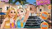 NEW мультик онлайн для девочек—Эльза и Рапунцель делают селфи на улице—Игры для детей на русском