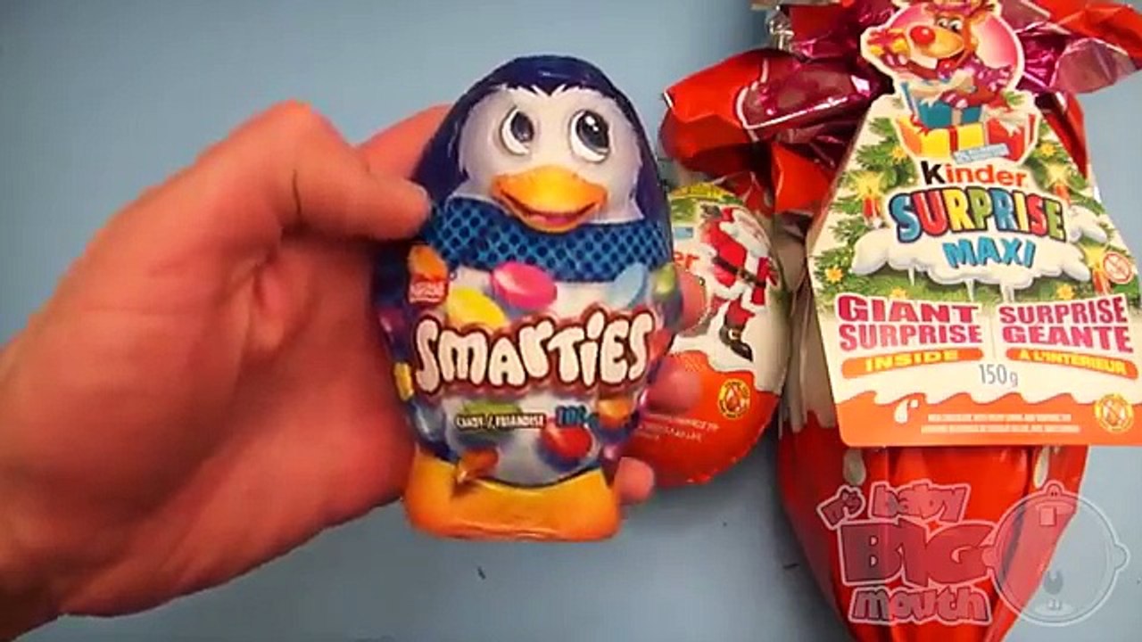 Learn Sizes with Surprise Eggs! Opening Kinder Surprise Egg and HUGE JUMBO Mystery Chocola