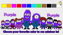 Minions in different colors - Learn colors for children & Baby Toddlers - Basic Level [INT