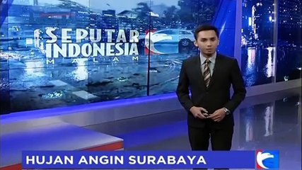 Hujan Angin Kencang Kembali Landa Surabaya, Puluhan Pohon Tumbang