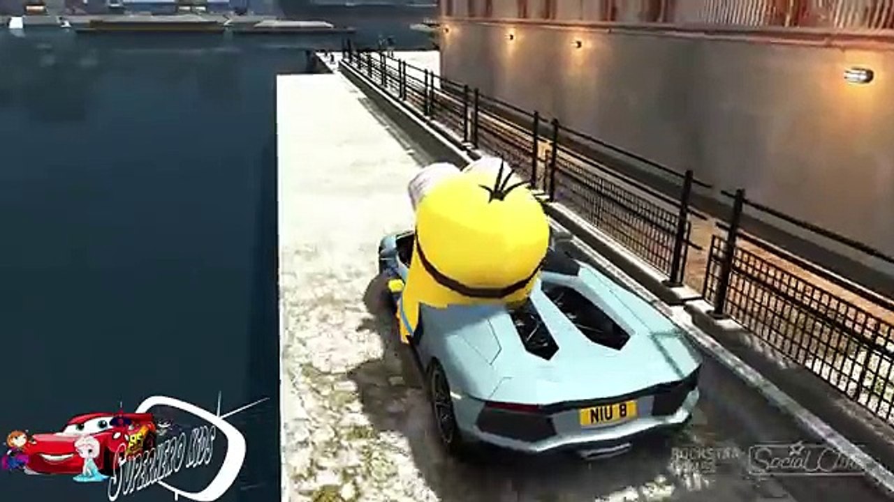 Super Minions & Disney cars Lightning McQueen Snot Rod Children Songs | Part 1