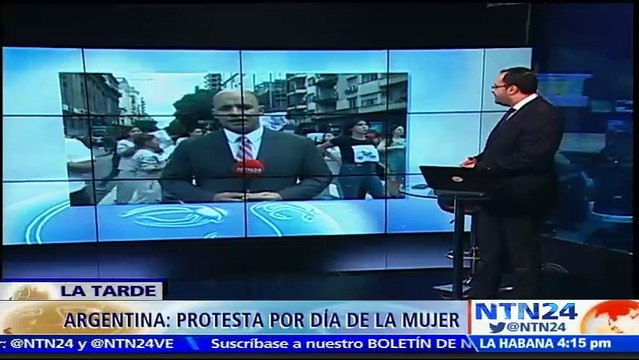 Organizaciones feministas en Argentina marchan en el Día de la Mujer para reclamar por sus derechos