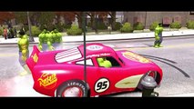 Nursery Rhymes Spiderman & 100 HULK! Disney Pixar Cars Lightning McQueen (Songs for Childr