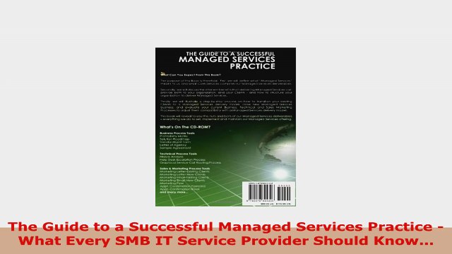 READ ONLINE The Guide to a Successful Managed Services Practice What Every SMB IT Service Provider