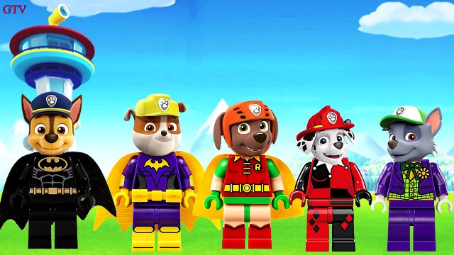 Лапа патруль прообразы в в Лего Бэтмен кино Персонажи палец Семья питомник рифмы