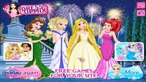Замороженные Принцесса Эльза, Рапунцель, Ариэль и Белль конкурс красоты Эльза замороженные одеваются игры для детей