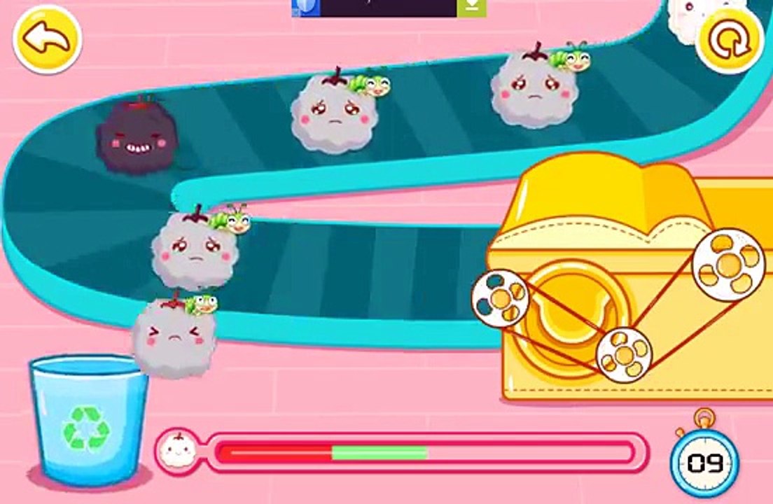 Kids Learn How Clothes Are Made w/ Baby Panda | Baby Bus Games For Babies Preschoolers & C