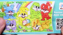 3 Kinder Surprise Bunny Easter Eggs Magic Kinder Mix House Bunnies Surprise Toys