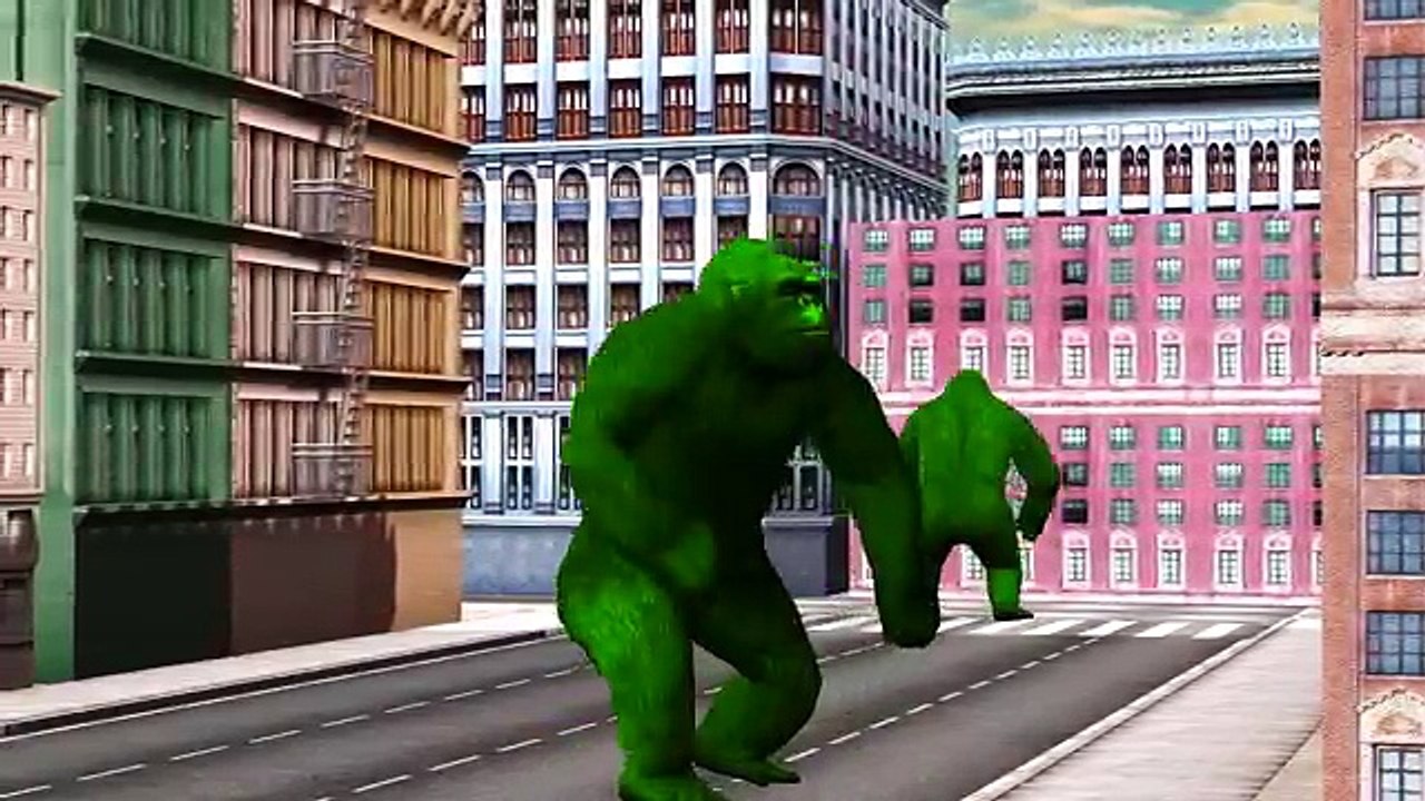 Colors Animals Syringe Elephant Dinosaurs Gorilla | Five Little Babies Finger Family Nurse