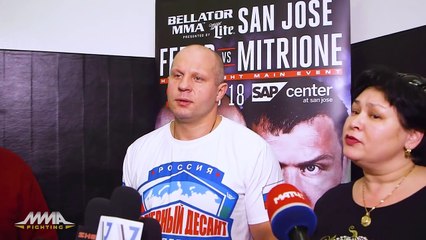 Fedor Emelianenko Bellator 172 Open Workout Scrum