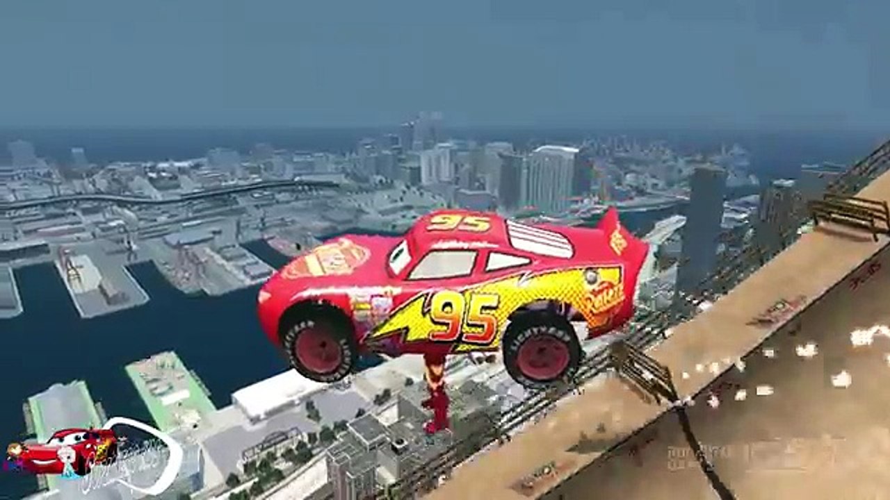 IRON MAN and Mickey Disney meets Lightning MCQUEEN CARS! Custom Red Color Disney Pixar Cars