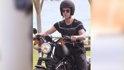 Justin Bieber Takes a Motorcycle Ride in Australia