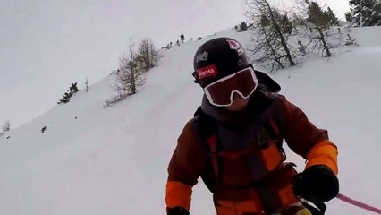 Emporté par une avalanche en direct