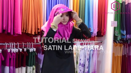 Butik Inspirasiahana - Tutorial Shawl Satin Lace Tiara