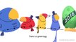 New Years Eve new (#1) & New Years Day 2016 (#2) - Animated Google Doodle x 2 w/ Sound Effect