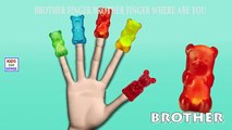 The Finger Family Gummy Bear Cartoon Animation Nursery Rhyme | Jelly Gummy Bear Finger Family Songs