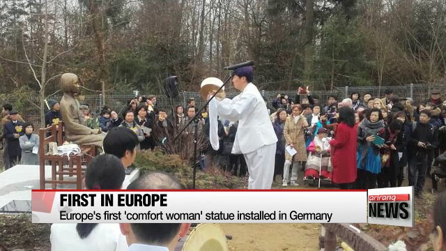Europe's first 'comfort woman' statue installed in Germany