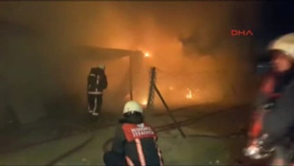 Esenyurt'ta Hurdalık Alev Alev Yandı