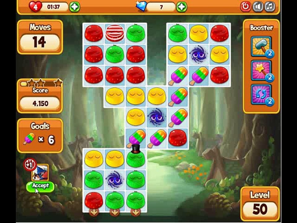 Pudding Pop Tutorial Level 50