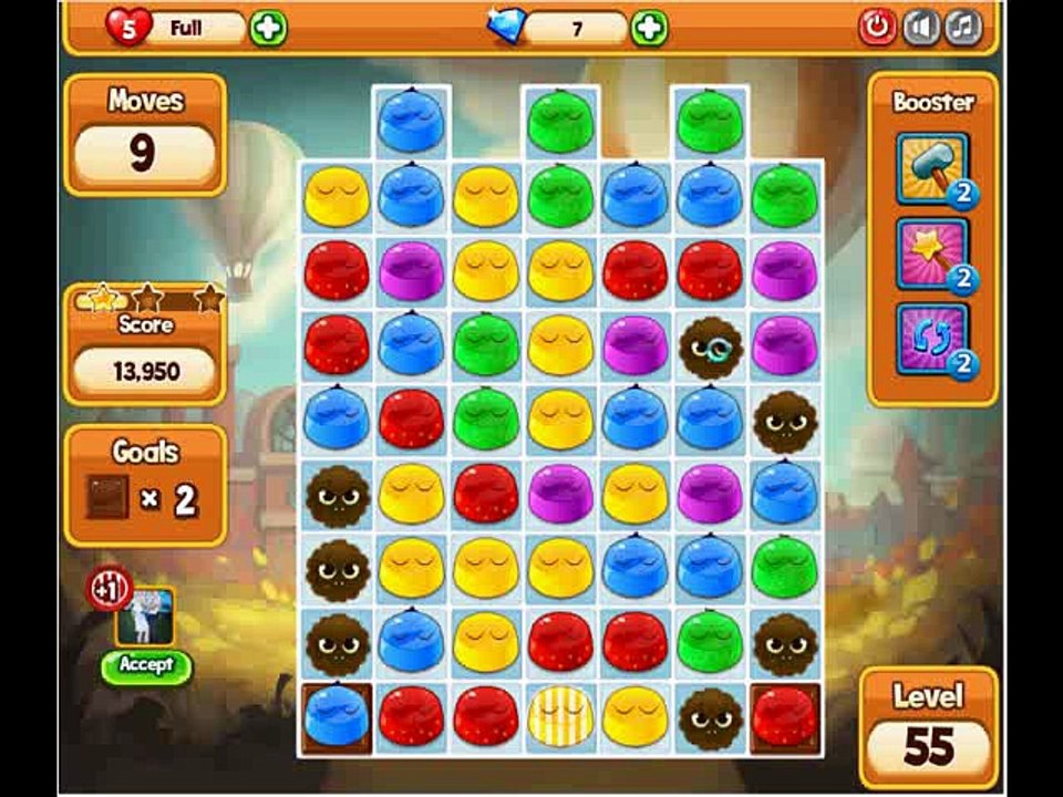 Pudding Pop Tutorial Level 55