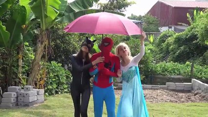 BABY Spiderman and Frozen Elsa Don't WEAR CLO