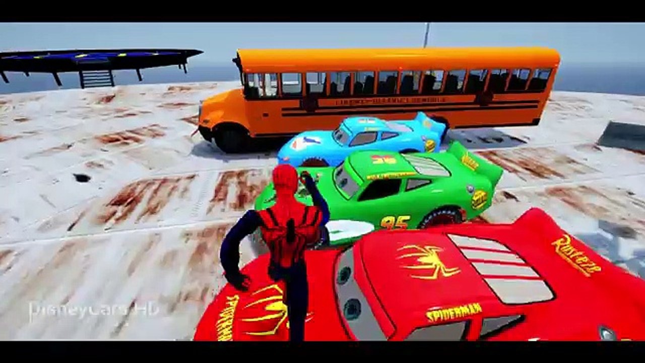 Lightning Mcqueen Youtube Videos! Spiderman Disney Cars Cartoon