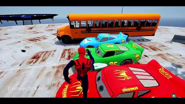 Lightning Mcqueen Youtube Videos! Spiderman Disney #Cars Cartoon (Nursery Rhymes Songs for Children)