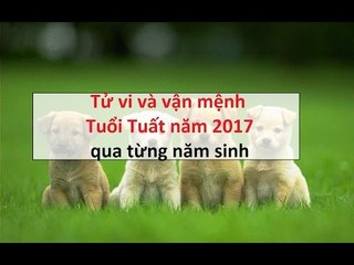 Tử vi và vận mệnh tuổi Tuất năm 2017 về Tiền tài sức khỏe tình duyên || Tâm Linh 24h