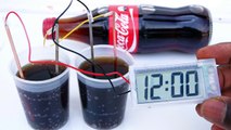 EXPERIMENT How To Power Your Clock With Coca Cola Soft Drink