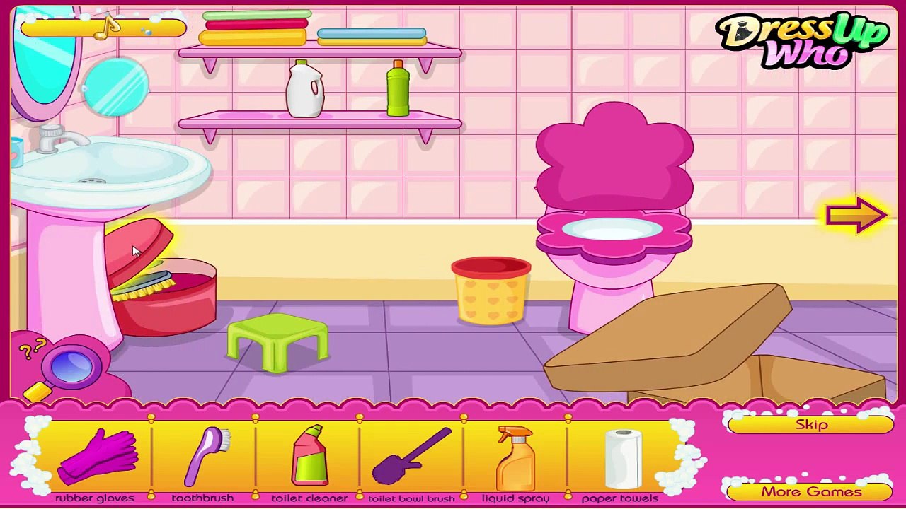 Dirty Toilet Game - Toilet cleaning - Cleaning game for kids