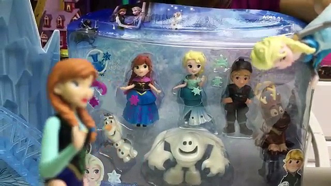 FROZEN ELSA SINGING LET IT GO Musical Castle + Snow Monster Dances & Anna Freak Outs Short