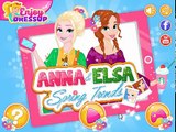 Elsa and Anna Spring Trends - Best Video Kids - Disney Frozen Princess Makeup and Dress Up Games
