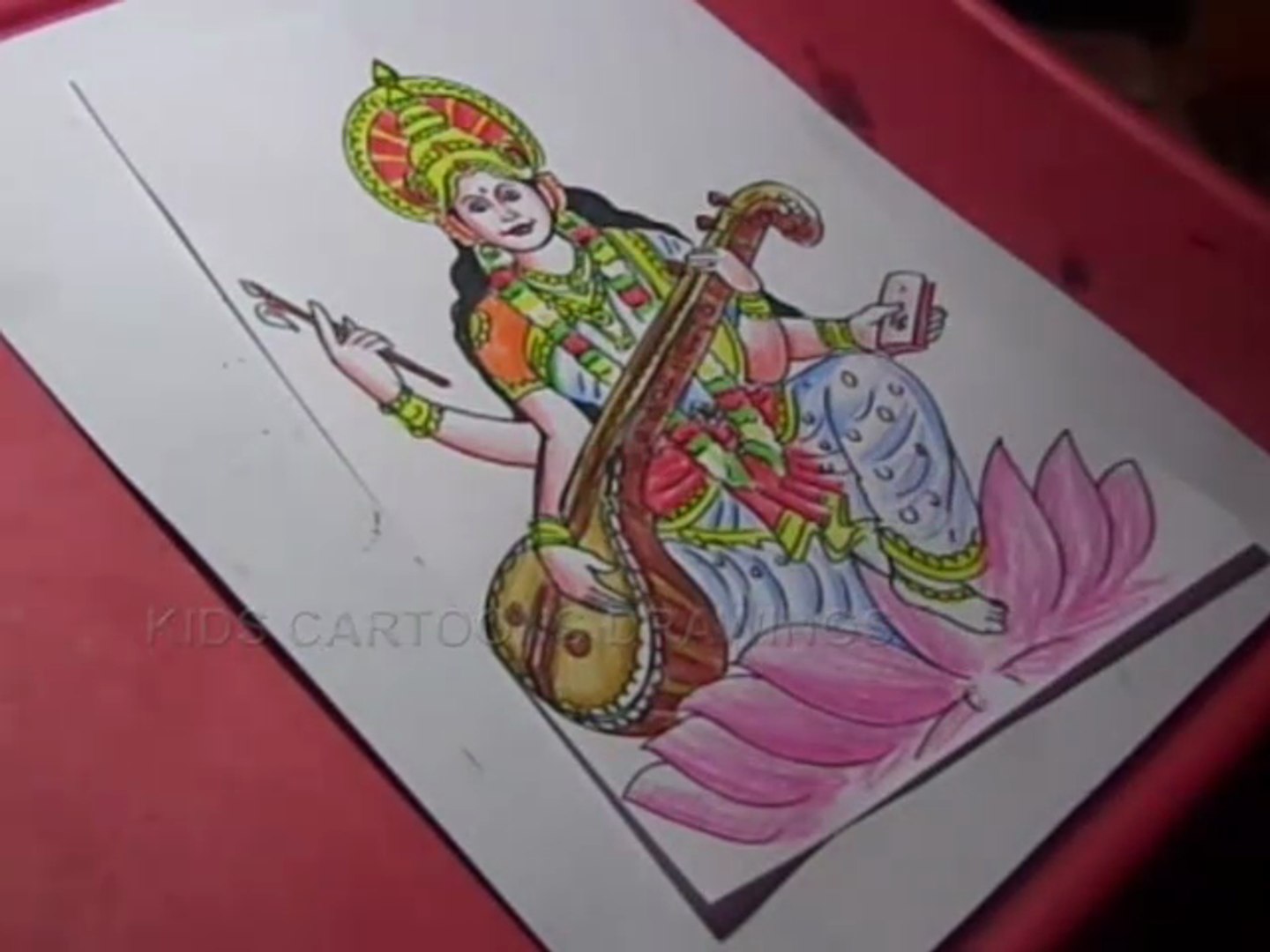 Featured image of post Maa Saraswati Drawing Photo Her blessings are vital to our advancement and happiness