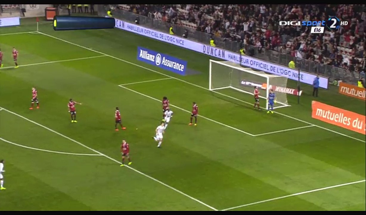 Ivan Santini Goal HD - Nice 0-1 Caen - 10.03.2017