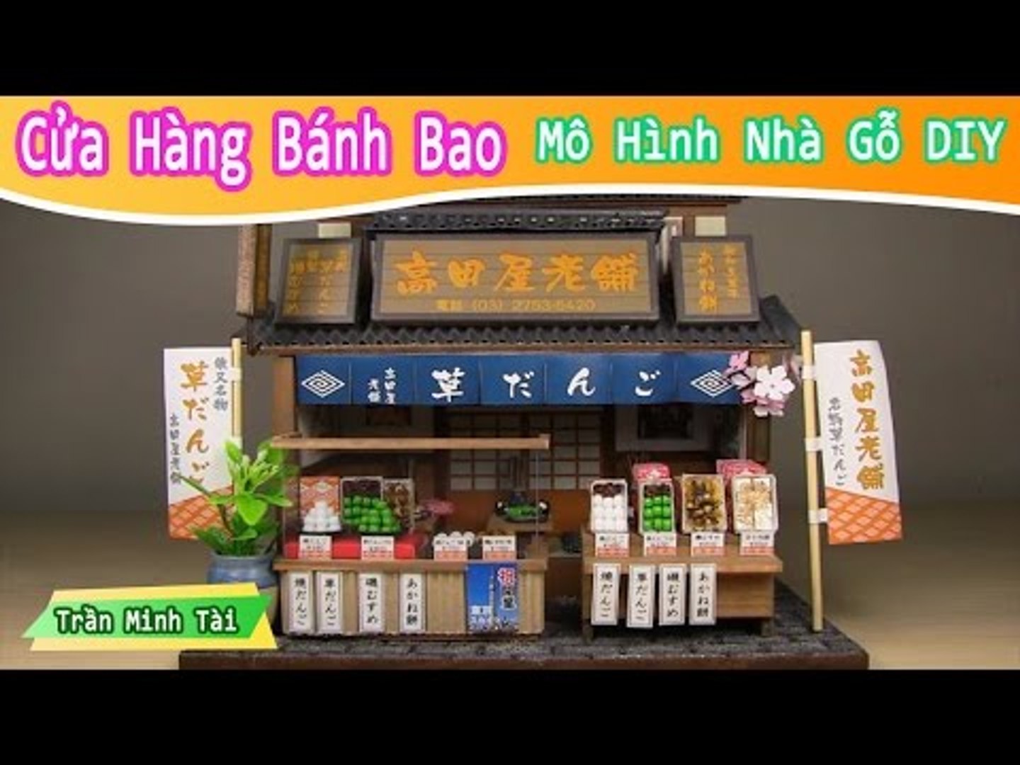 Bộ kit mô hình cửa hàng bánh bao ngọt của nhật bản | Mô Hình Nhà Gỗ DIY