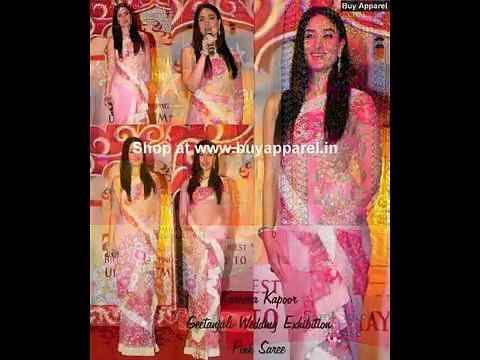 Buy Bollywood Sarees Lehengas online. buyapparel.in