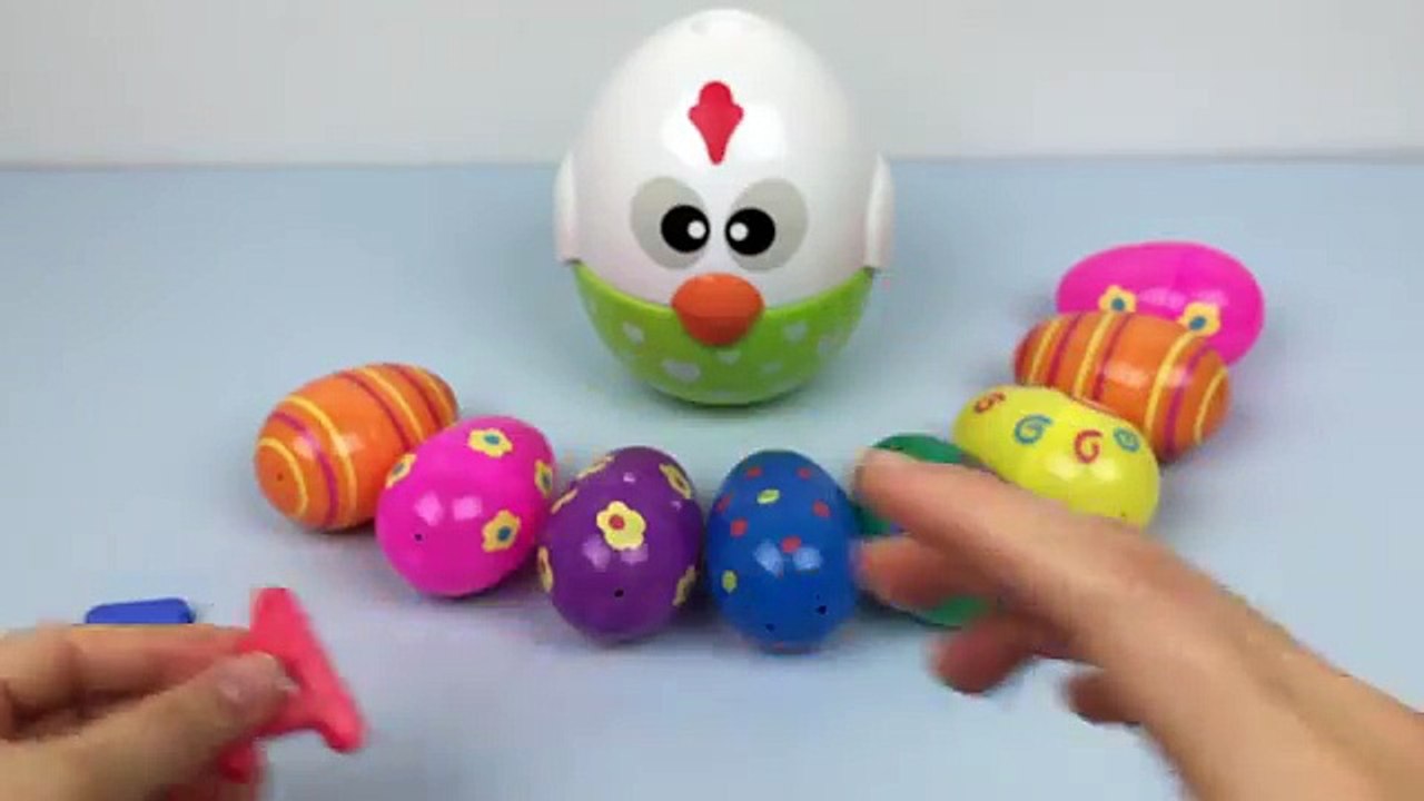 Learn A Word With Chicken Stacking Cup and Colourful Surprise Eggs