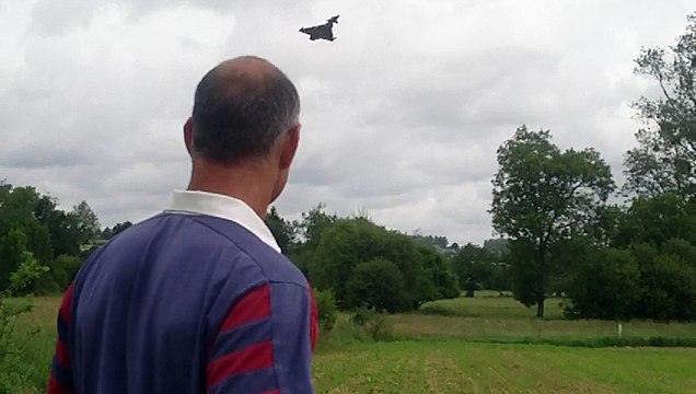 Pilotage avion RC Eurofighter électrique Depron Hélice